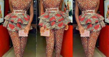 Six Ways To Rock Your Ankara Jumpsuit In Style african girl in peplum ankara jumpsuit