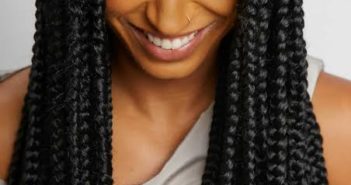 Black Braided Hairstyles: 39 Braided Hairstyles for Black Hair black woman wearing long box braids