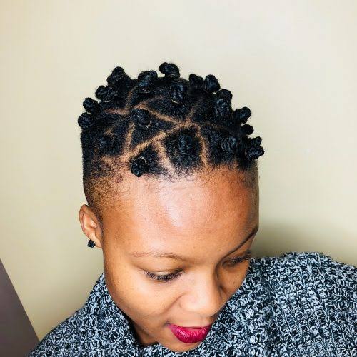 Bantu Short Hair Style Click042